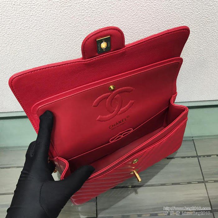 CHANEL香奈兒 独家背景实拍 cf2.55三行纹1112# 最顶级版本 最新细球纹 原厂小牛皮 時尚百搭 鏈條單肩斜挎包  Cco1000